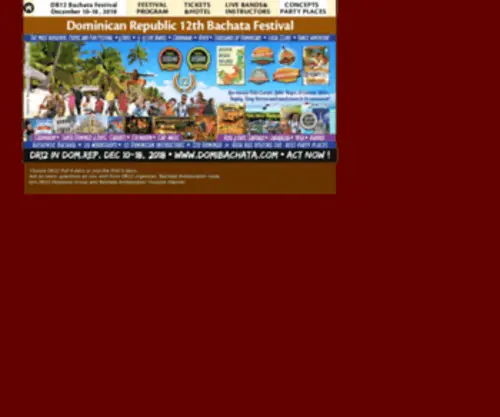 Domibachata.com(Dominican Republic 12th Bachata Festival Dec 10) Screenshot