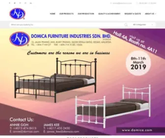 Domica.com(Domica Furniture Industries Sdn) Screenshot