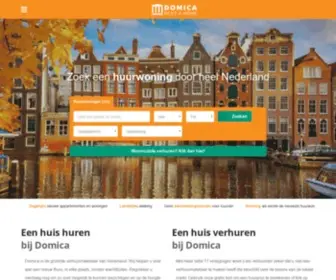 Domica.nl(De betrouwbare partner bij het huren en verhuren van woningen) Screenshot