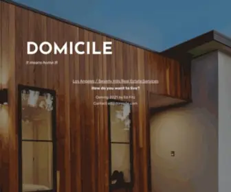 Domicile.com(Real Estate Brokerage Services) Screenshot