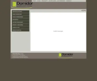 Domidor.pl(DOMIDOR Producent drzwi) Screenshot