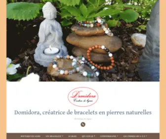 Domidora.com(Domidora, créatrice de bracelets en pierres naturelles) Screenshot