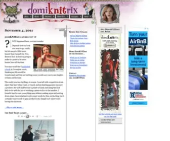 Domiknitrix.com(Knitting patterns) Screenshot