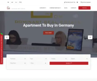 Dominartinvest.com(Недвижимость в Германии) Screenshot