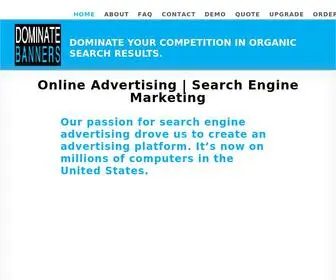 Dominatebanners.com(Effective Keyword Advertising) Screenshot