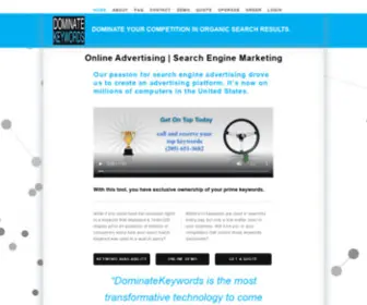 Dominatekeywords.com(Effective Keyword Advertising) Screenshot