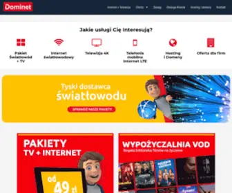 Dominet.net.pl(Internet Tychy) Screenshot