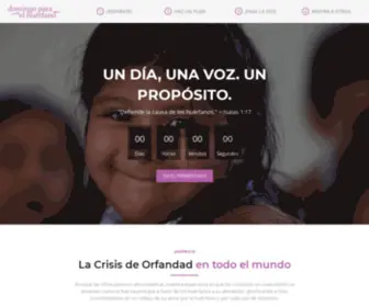 Domingoparaelhuerfano.org(Un propósito) Screenshot