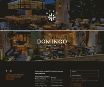 Domingorestaurant.com(San Antonio Restaurants) Screenshot