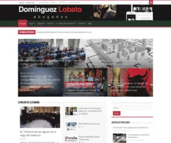 Dominguezlobatoabogados.com(Domínguez Lobato Abogados) Screenshot