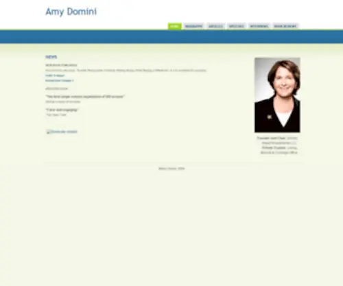 Dominiadvisor.com(Amy Domini) Screenshot