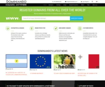 Dominiando.com(Domini, registrazioni domini, hosting, server) Screenshot