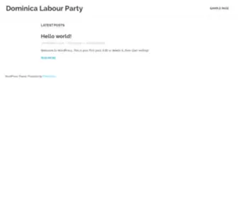 Dominicalabourparty.com(Dominica Labour Party) Screenshot