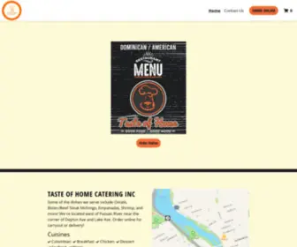 Dominicanfoodnj.com(TASTE OF HOME CATERING INC) Screenshot