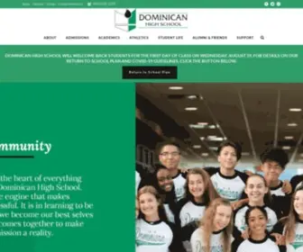 Dominicanhighschool.com(Dominican High School) Screenshot