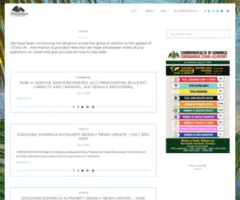 Dominicaupdate.com(Tourism updates on Dominica post Maria) Screenshot