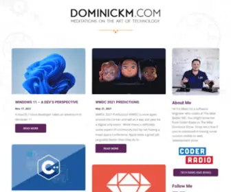 Dominickm.com(Meditations On The Art Of Technology) Screenshot