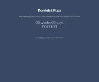 Dominickpizza.com(Dominick Pizza) Screenshot