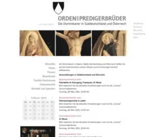 Dominikaner.org(Orden der Predigerbrüder) Screenshot