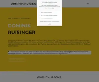 Dominikruisinger.com(Startseite) Screenshot