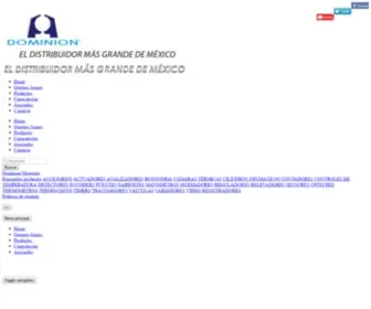 Dominion.com.mx(Dominion Industrial: Equipos de automatización y control de procesos) Screenshot