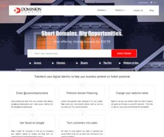 Dominion.domains(Portal Home) Screenshot