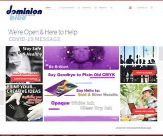 Dominionblue.com(Dominion Blue Reprographics) Screenshot