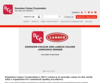 Dominioncolour.com(Dominion Colour Corporation Canada) Screenshot