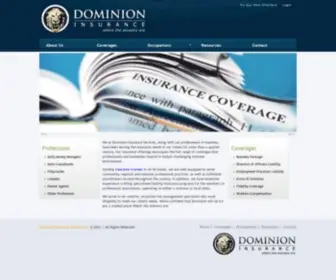 Dominioninsurance.com(Dominion Insurance Services) Screenshot