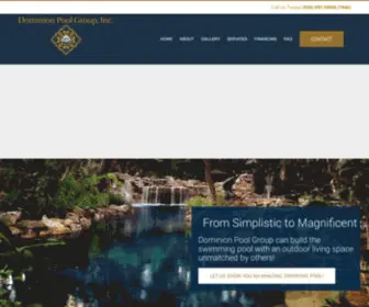 Dominionpoolgroup.com(Custom Pool Builder) Screenshot