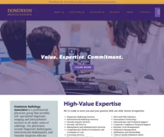 Dominionradiology.com(Dominion Radiology Associates) Screenshot