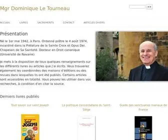 Dominique-LE-Tourneau.fr(Mgr Dominique Le Tourneau) Screenshot