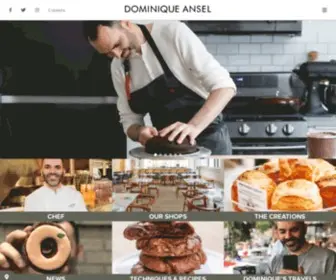 Dominiqueansel.com(Dominique Ansel (bornis a French) Screenshot