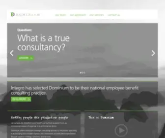 Dominium.com(Integro Insurance Brokers       ) Screenshot