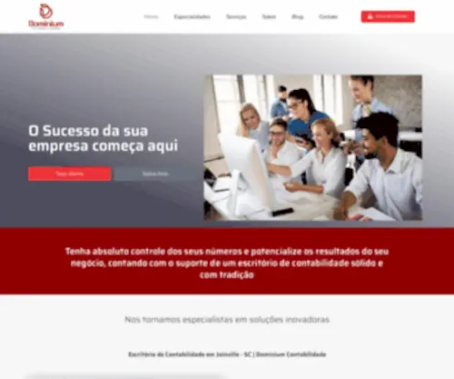 Dominium.net.br(Buscando por um Escritório de Contabilidade em Joinville) Screenshot