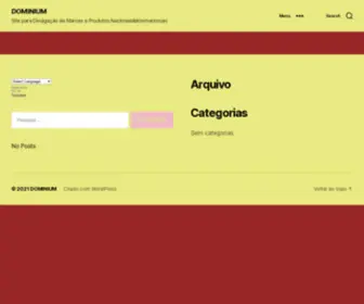 Dominium.store(Site para Divulgação de Marcas e Produtos Nacionais&Internacionais) Screenshot