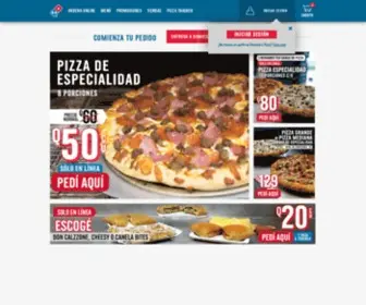 Dominos.com.gt Screenshot