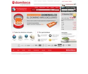 Domiteca.com(Registro de dominios con servicio DNS) Screenshot