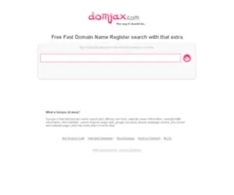 Domjax.com(Nama Domain Gratis Daftarkan) Screenshot