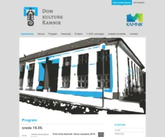 Domkulture.org(Dom kulture Kamnik) Screenshot