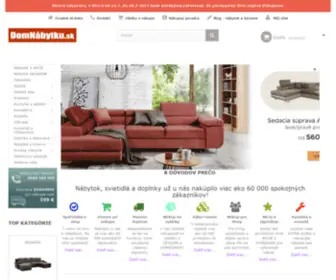 Domnabytku.sk(Najväčší obchod s nábytkom a svietidlami) Screenshot