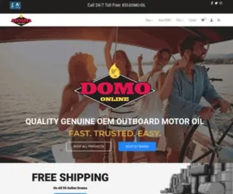 Domo-Online.com(Yamalube, Evinrude, Mercury, Discount Online Marine Oil) Screenshot