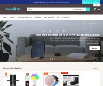 Domo-TIX.com(One Stop Solution for your Home Automation) Screenshot