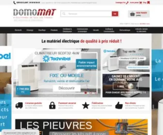 Domomat.com(Matériel électrique et appareillage) Screenshot