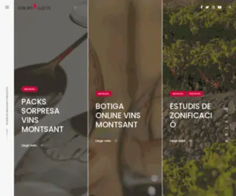 Domontsant.com(Vins DO Montsant) Screenshot