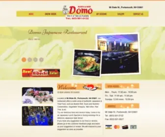 Domoportsmouth.com(Domo Japanese Restaurant) Screenshot