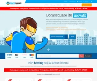 Domosquare.com(Hosting SSD NVMe Murah Gratis Domain di Indonesia) Screenshot