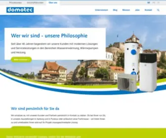 Domotec.ch(Domotec AG) Screenshot