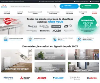 Domotelec.fr(Radiateurs) Screenshot