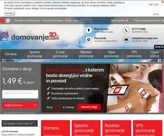 Domovanje.com(Spletno gostovanje in gostovanje strani) Screenshot